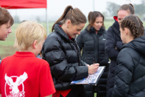 Gold medallist vaults in