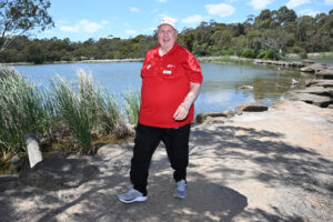 Ian’s golden shoes made for walking