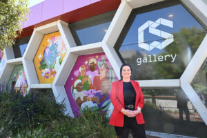 Christmas windows shine bright